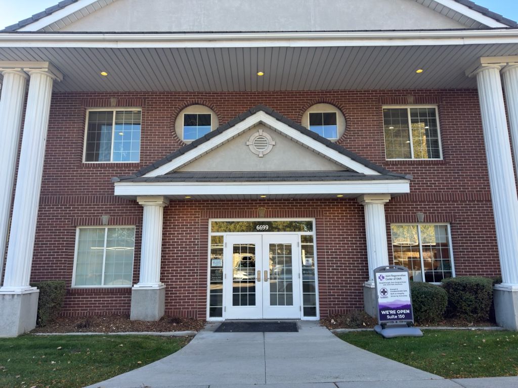 JRCU building entrance — 6699 S 1300 E, Murray UT