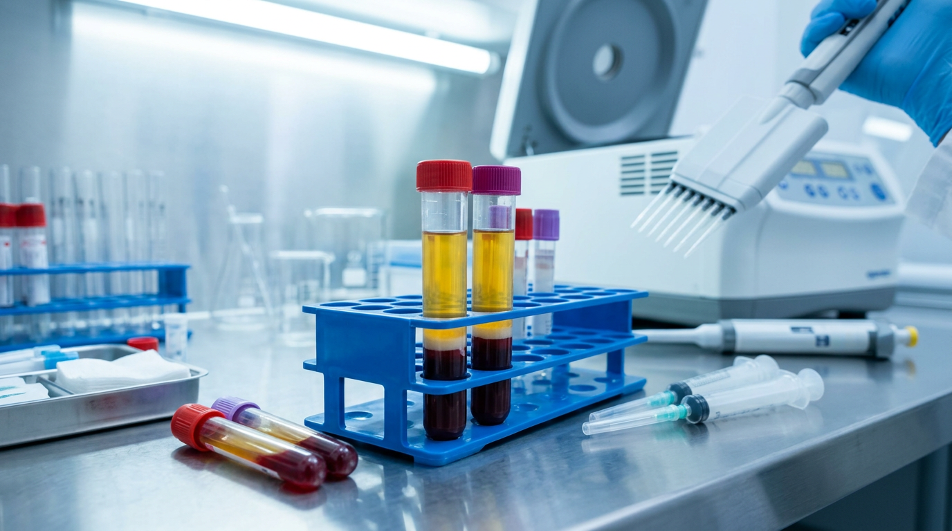 PRP orthobiologics — platelet rich plasma centrifuge preparation